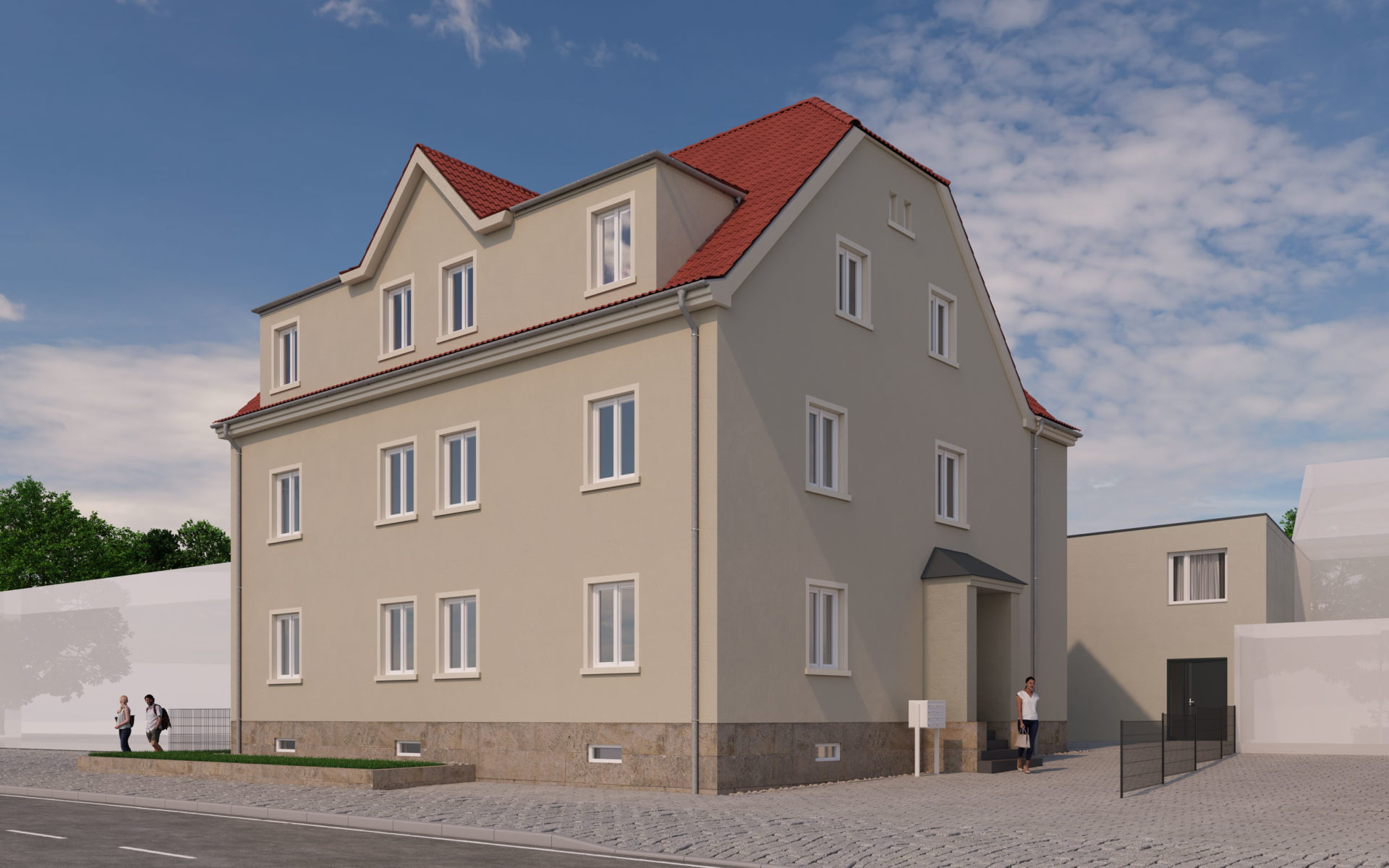 Mehrfamilienhaus 3D Visualisierung