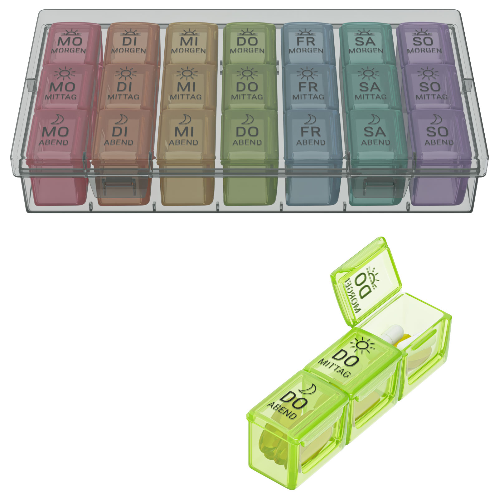Medikamentenbox 3D Produkt Visualisierung